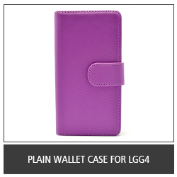 Plain Wallet Case For LGG4